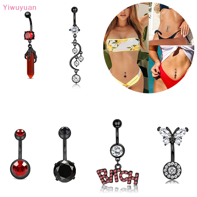 Khuyên Rốn Đính Đá Zircon Thời Trang Mới Cho Nữ