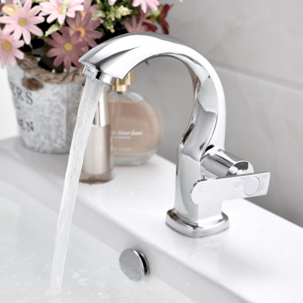 【VARSTR】Faucet Chrome Lavatory Faucet Single Lever Square Faucet Bathroom Hardware