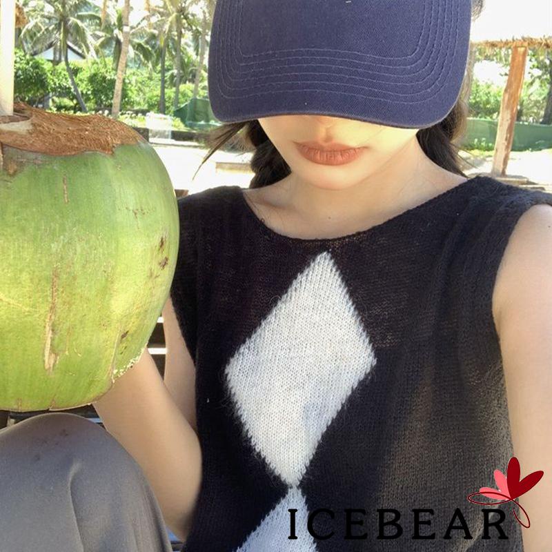 Áo Tank Top Không Tay In Họa Tiết Hình Học Phong Cách Mùa Hè Cho Nữ