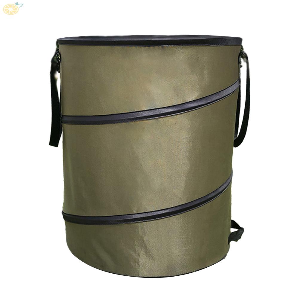 【VARSTR】Trash Can Foldable Garden Leaf Trash Can Leaves Storage 420D Oxford Cloth