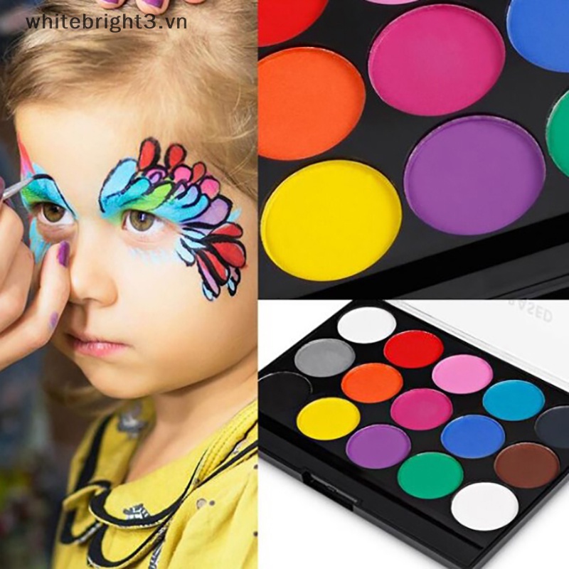 Bảng Sơn Dầu 15 Màu Trang Điểm Mặt / Cơ Thể Dịp Halloween