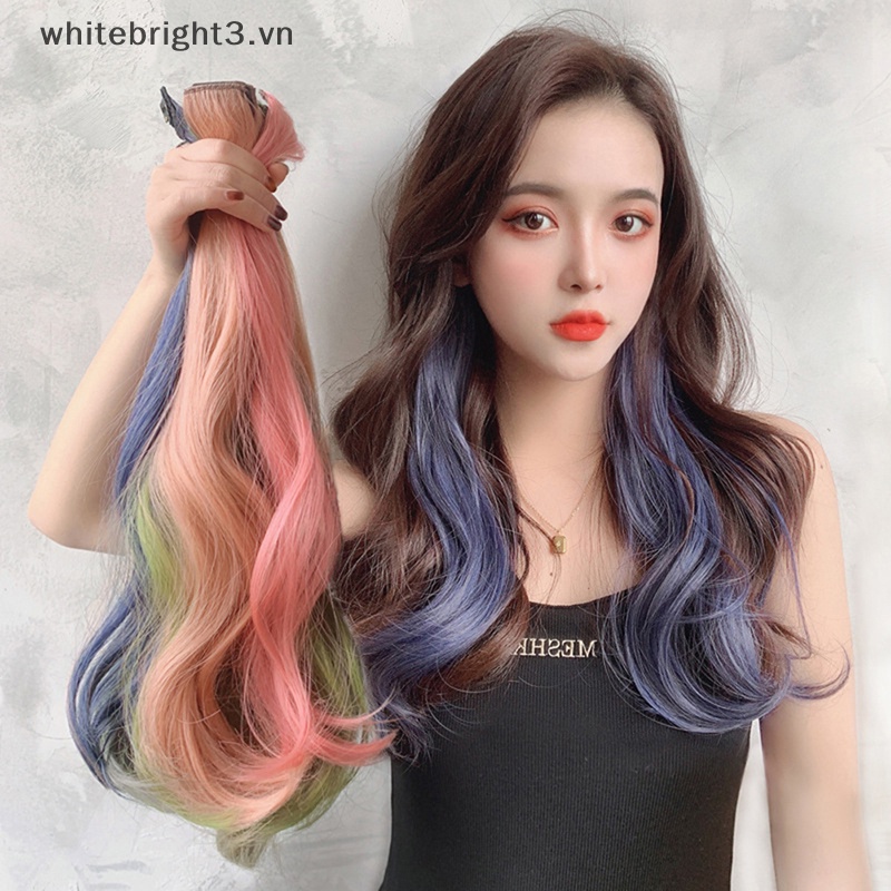 Tóc Giả Nối Dài Kiểu Kẹp Thẳng Dài 60cm