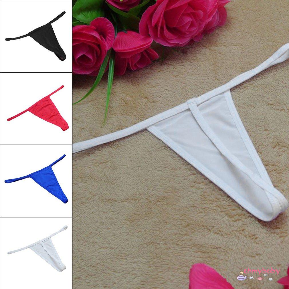 【OMB】 Sexy Lingerie Lady Temptation Perspective Low Waist Breathable T-Underwear