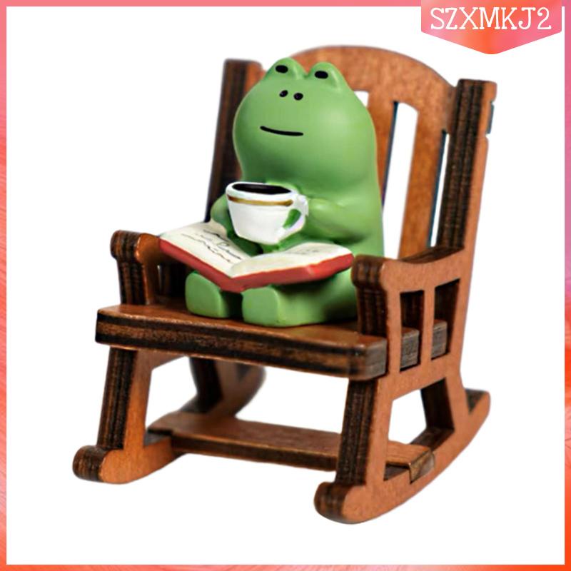 Mô Hình Tượng Chú Ếch Bập Bênh Vui Nhộn Dùng Trang Trí