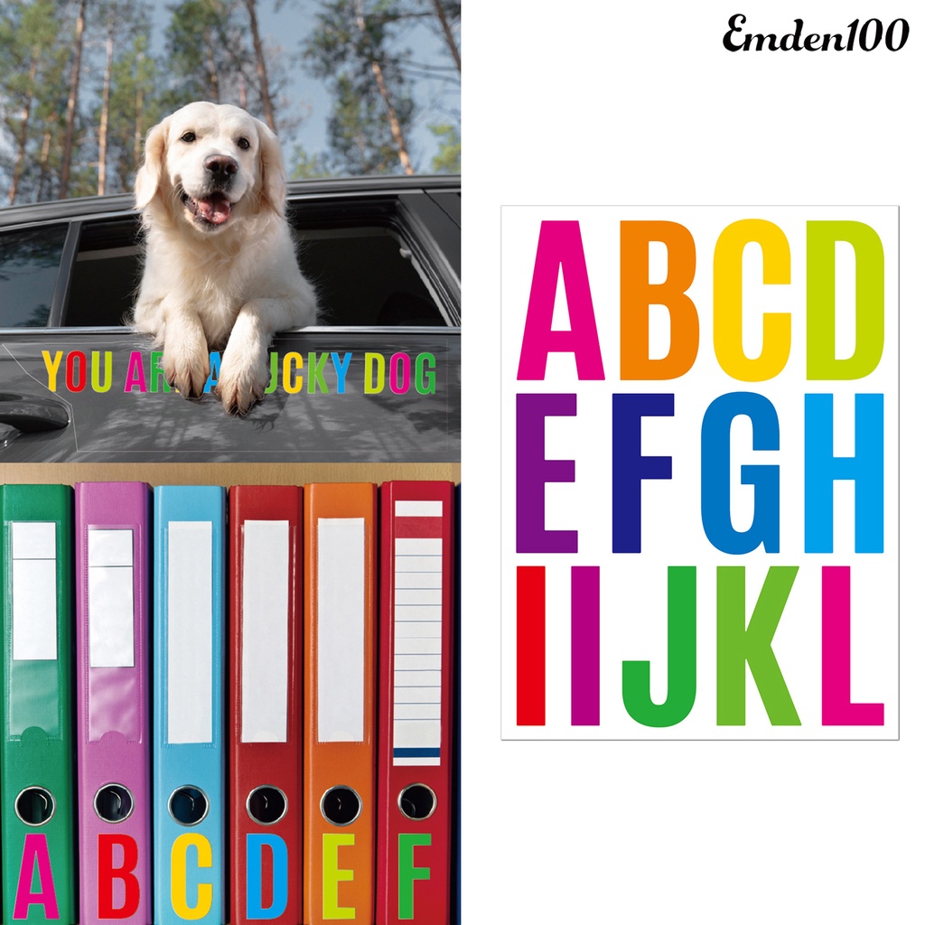 1 Bộ Đề Can Vinyl In Chữ Tự Dính Chống Nước Đa Năng Có Thể Tháo Gỡ Trang Trí Thân Xe Hơi