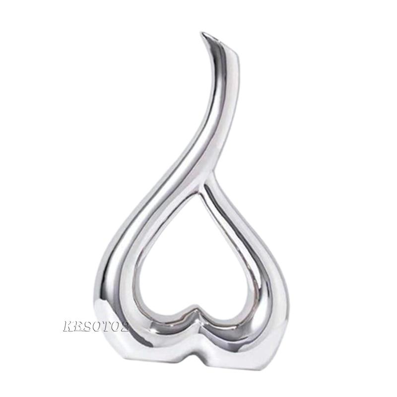 Lọ Hoa Bằng Gốm Hình Trái Tim Nghệ Thuật Hiện Đại Trang Trí Nhà Cửa / Văn Phòng / Quán Bar