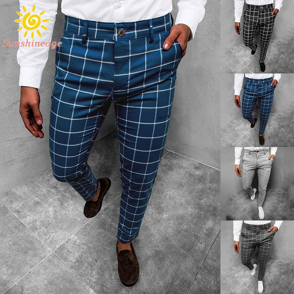 Quần Tây Ống Đứng Chất Liệu Thoáng Khí Thời Trang Công Sở Cho Nam