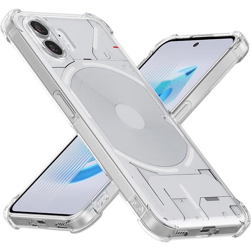 For Nothing Phone (2) (1) Crystal Clear Cover Vỏ TPU chống sốc chống trầy xước