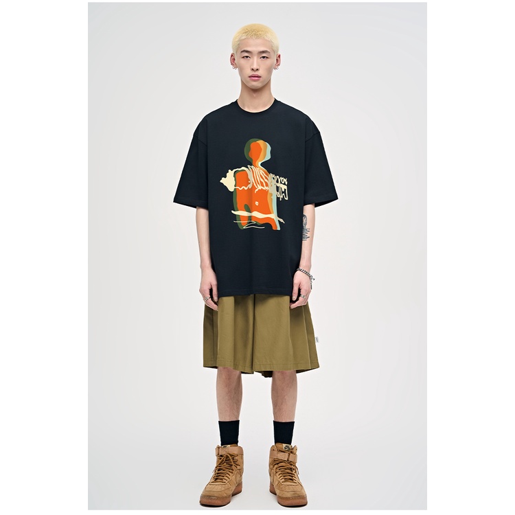 Áo Thun Nam Tay Ngắn In Hình Thời Trang Trẻ Trung