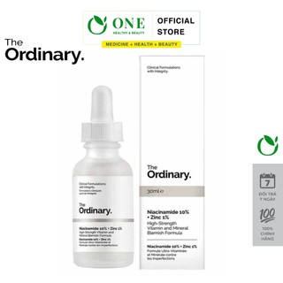 Serum Niacinamide 10% + Zinc 1% The Ordinary - Tinh Chất The Ordinary kiềm dầu, giảm mụn, giảm thâm 60ml