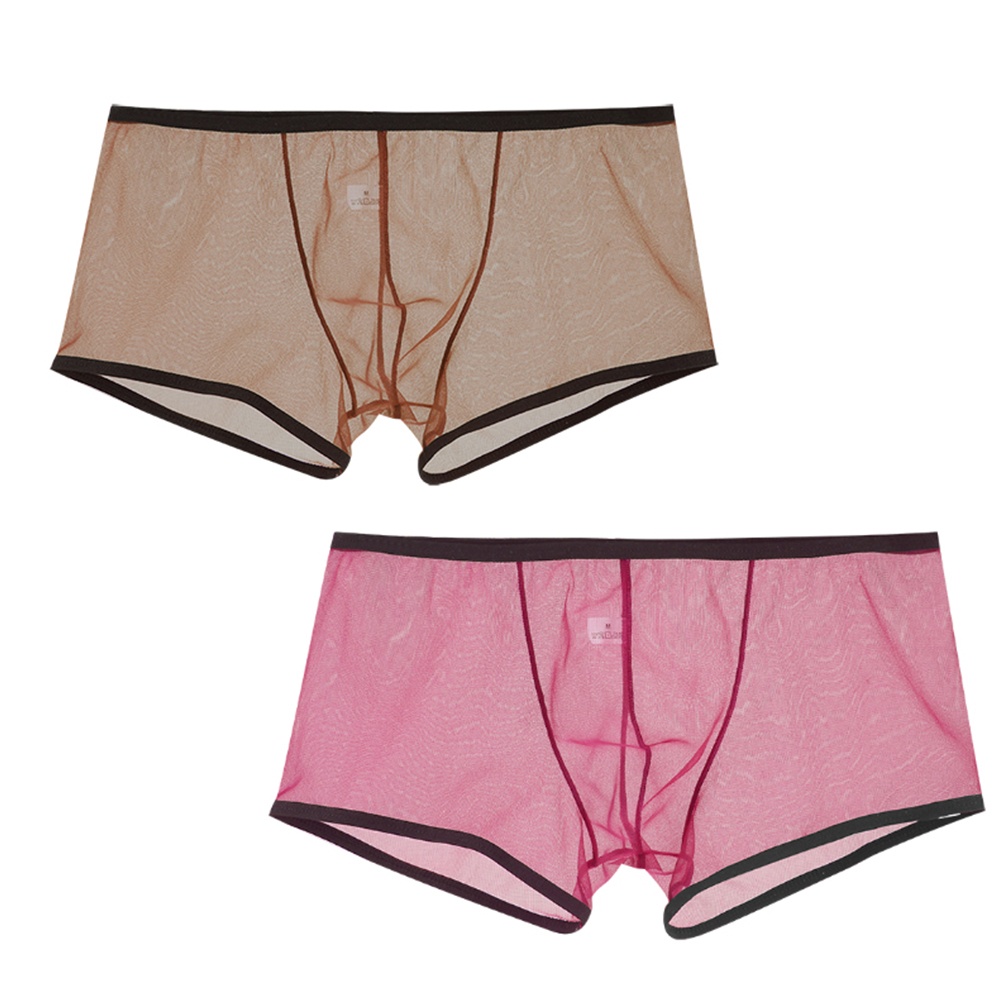 Quần Lót Boxer Nam Dạng Lưới Trong Suốt M ~ 2XL