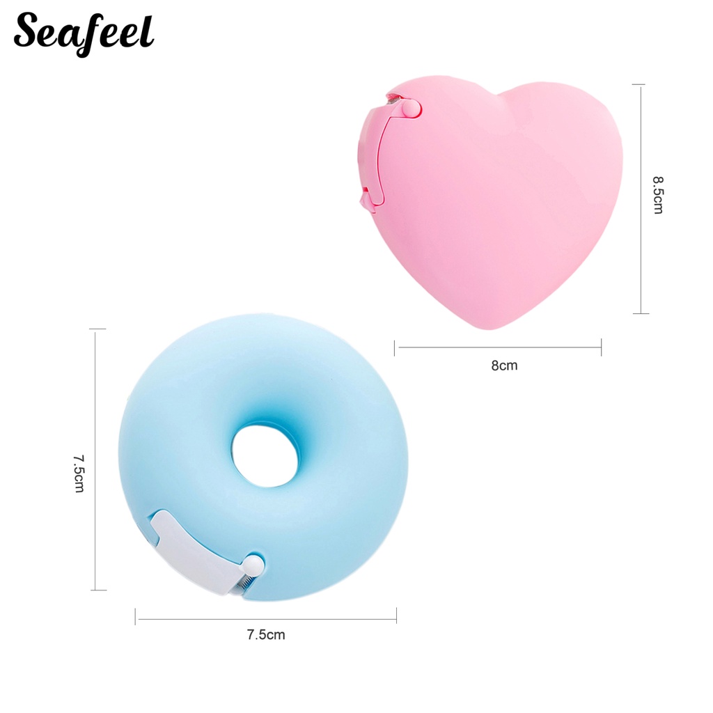 Khuôn Cắt Băng Keo Hình Bánh Donut Trái Tim Hoạt Hình Mini