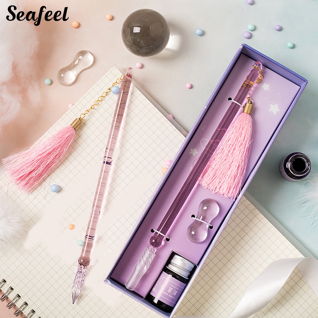 1 Set Bút Chấm Mực Trong Mờ Tiết Kiệm Mực Dễ Dàng Làm Sạch