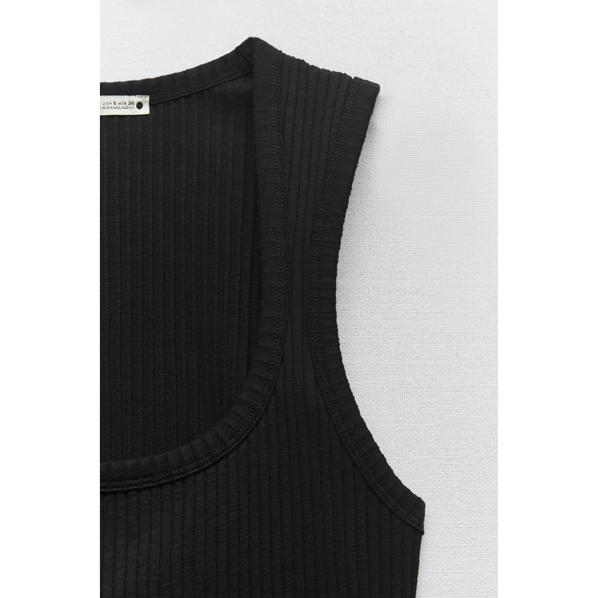 Áo ba lỗ dáng dài Zara chính hãng