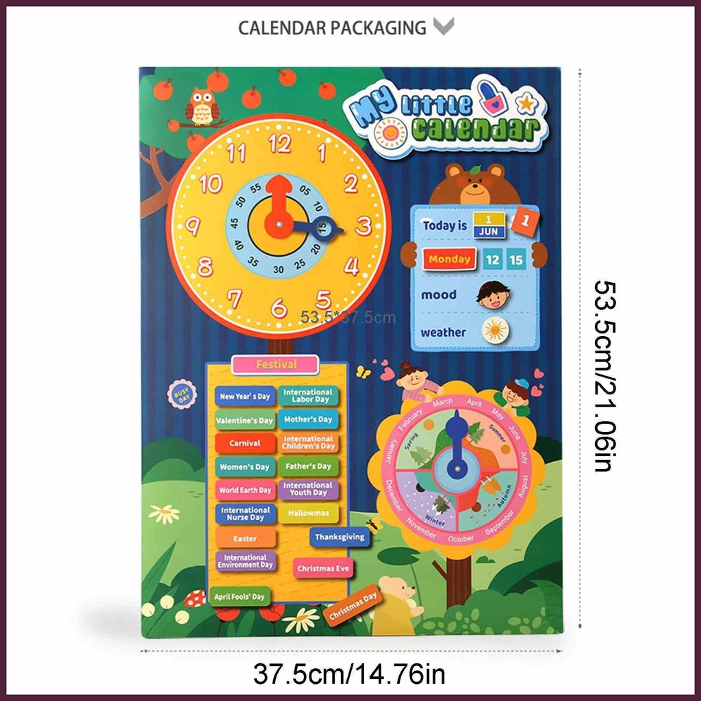 Lịch Và Đồng Hồ Cho Bé Học Tập Tại Nhà