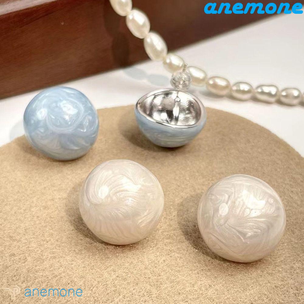 Khuyên Tai Hình Tròn Tráng Men Màu Kẹo Ngọt Phong Cách Hàn Quốc Thời Trang Cho Nữ