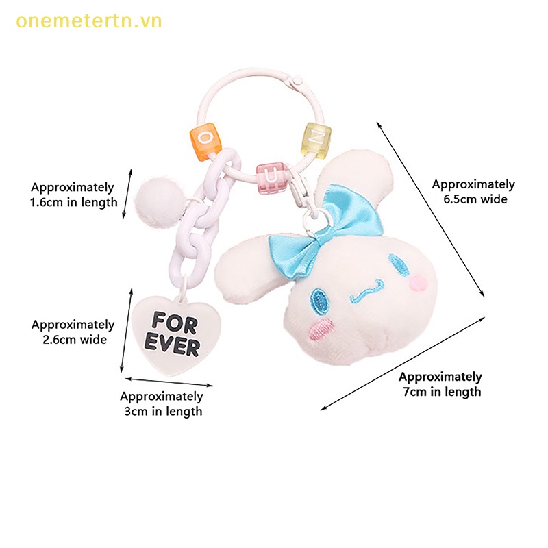 Móc Khóa Hình Chú Chó Pudding Nhồi Bông Nhiều Màu Sắc Dễ Thương