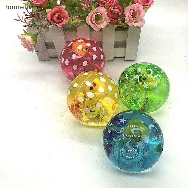 1 Quả Bóng Nảy Đàn Hồi Có Đèn LED Phát Sáng Nhiều Màu Sắc Vui Nhộn Dành Cho Trẻ Em