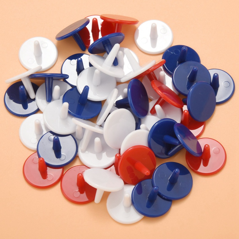 50 pcs golf ball marker 18mm màu ngẫu nhiên