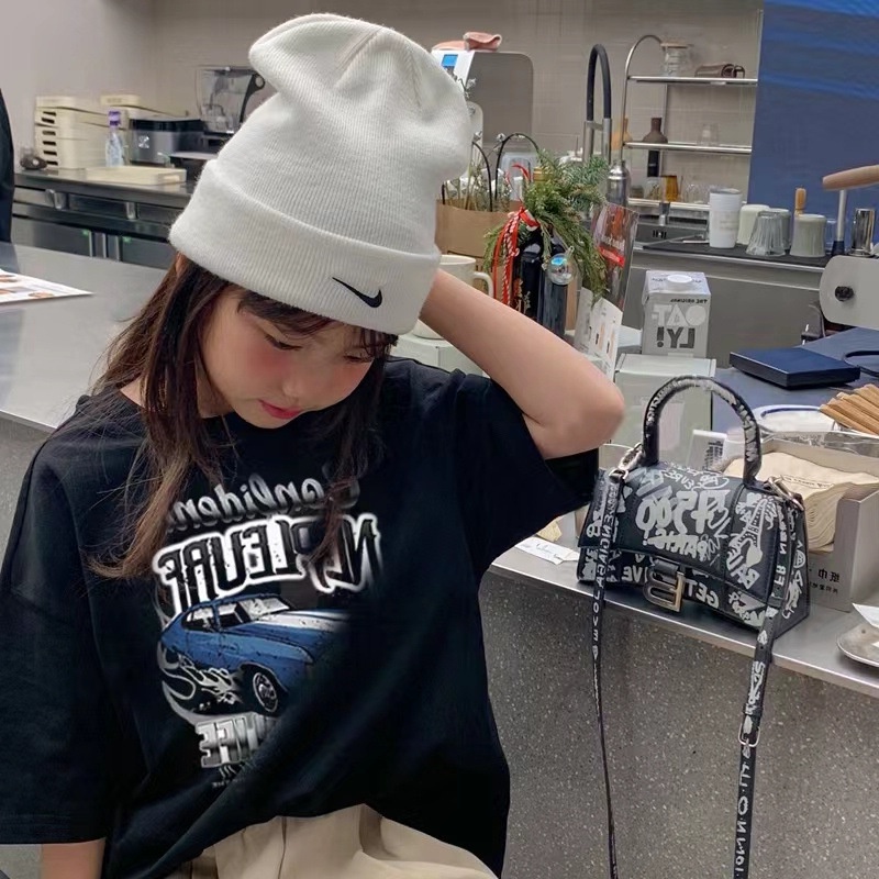 Áo Thun Cotton Tay Ngắn Màu Đen Thời Trang Mùa Hè 2023 Cho Bé Gái