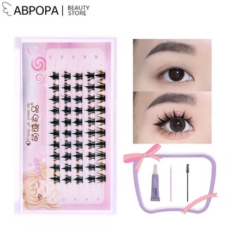  Set Lông Mi Giả Cong Dày Tự Nhiên Có Thể Tái Sử Dụng Mengjoeshangpin Kèm Keo Dán 