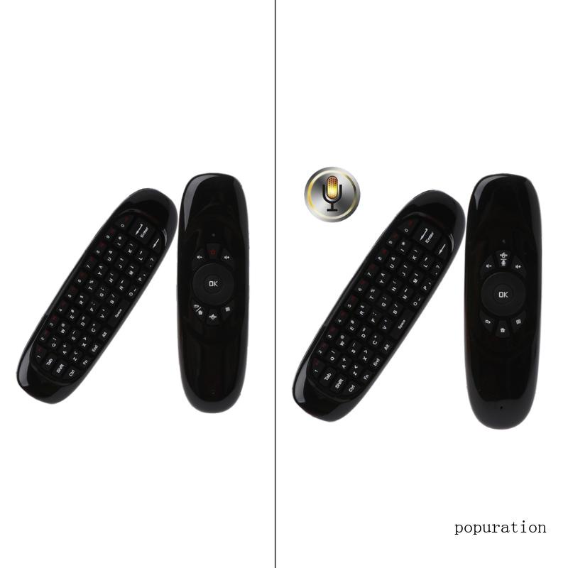 Bàn PhíM Mini Không Dây C120 TíCh HợP ChuộT Bay VớI Mic 2 4G Cho PC TV