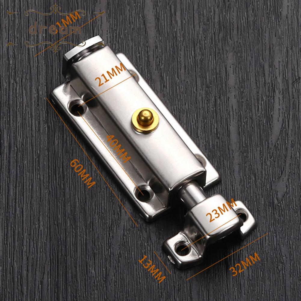 【DREAMLIFE】Self-elastic Latch Bolt Hardware Latch Self-elastic Sliding Stainless Steel