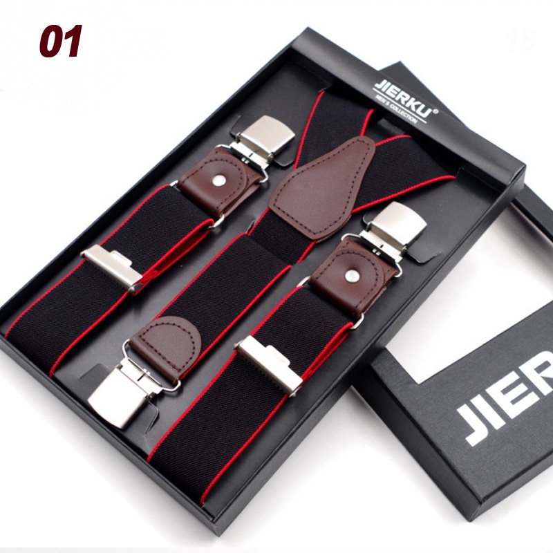 Dây Đai Quần Chữ Y Co Giãn 3 Kẹp 3.5cm Có Thể Điều Chỉnh Cho Nam