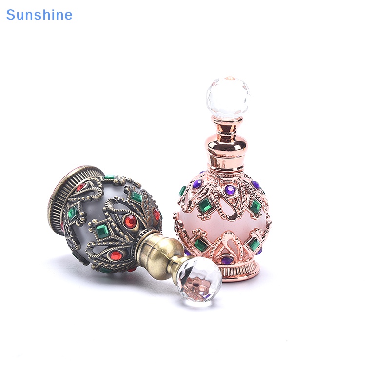 1 Chai Rỗng Bằng Kim Loại Phong Cách Ả Rập Cổ Điển