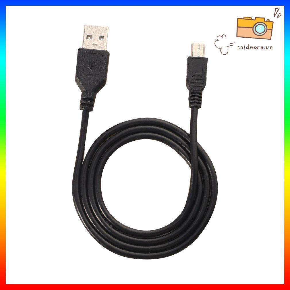 Cáp Sạc 80Cm Tốc Độ Cao USB 2.0 Nam A Đến Mini B Máy Ảnh Kỹ Thuật Số 5 Chân Có Thể Thay Nóng Dữ Liệu Cáp Sạc Màu Đen