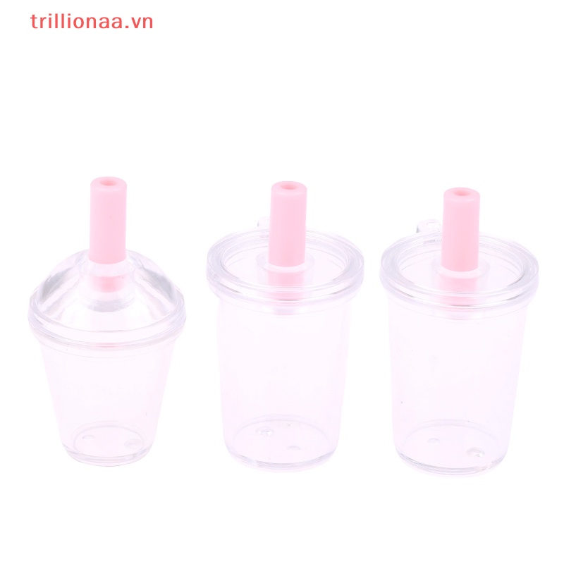 Set 5 Ly Trà Sữa Đồ Chơi Mini Cho Nhà Búp Bê
