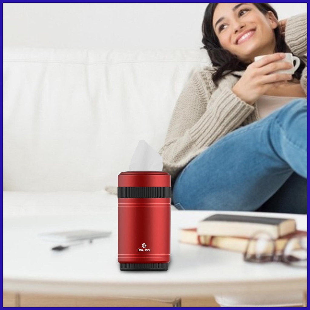 Giá Đỡ Hộp Khăn Giấy Bằng Hợp Kim Nhôm Hình Trụ Tròn Tiện Dụng Cho Xe Hơi