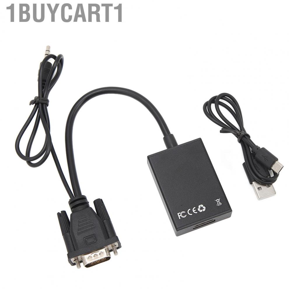 1buycart1 HD Media Interface To VGA Adapter 1080P Cable Converter