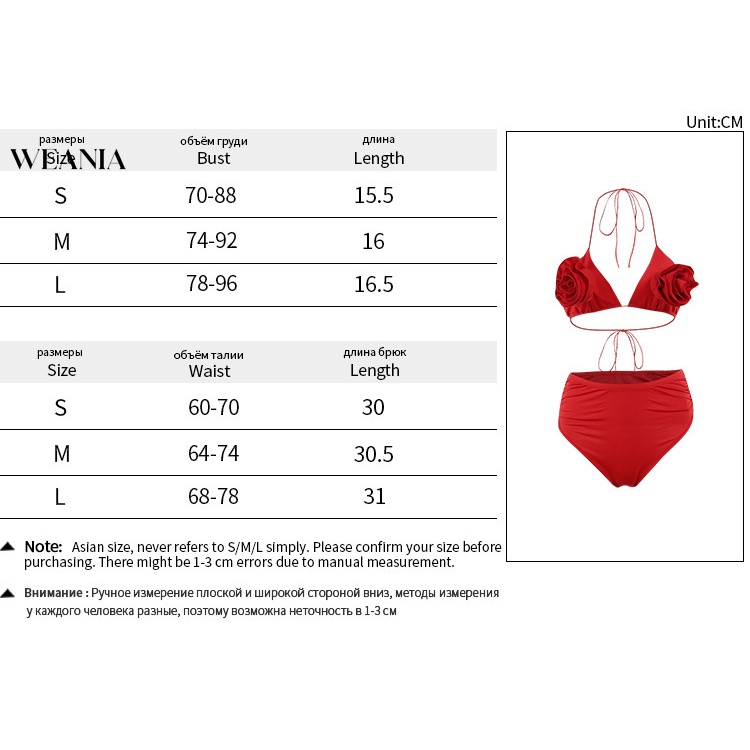 Bikini Nữ Cạp Cao Buộc Dây In Hoa 3D Gợi Cảm