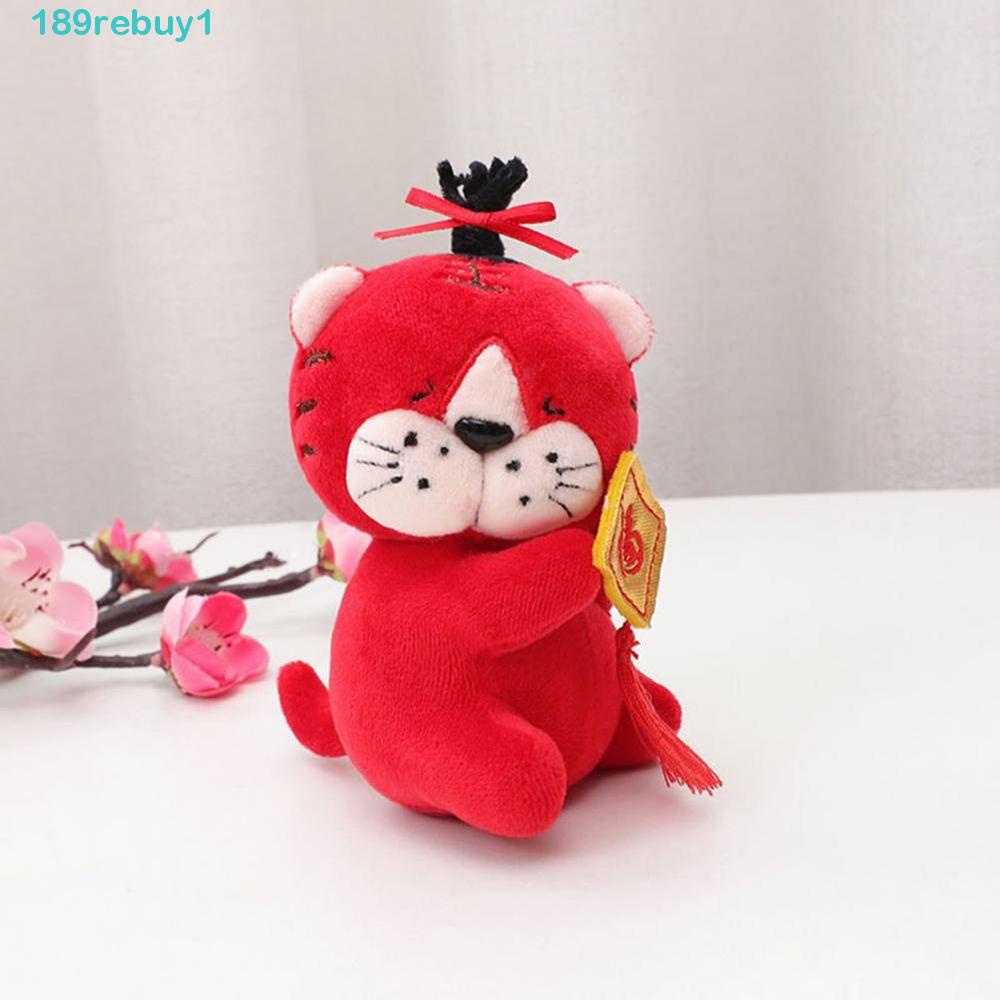 Thú Nhồi Bông Hình Con Hổ 10cm Mềm Mại Dễ Thương Gắn Móc Khóa Ba Lô / Túi Xách