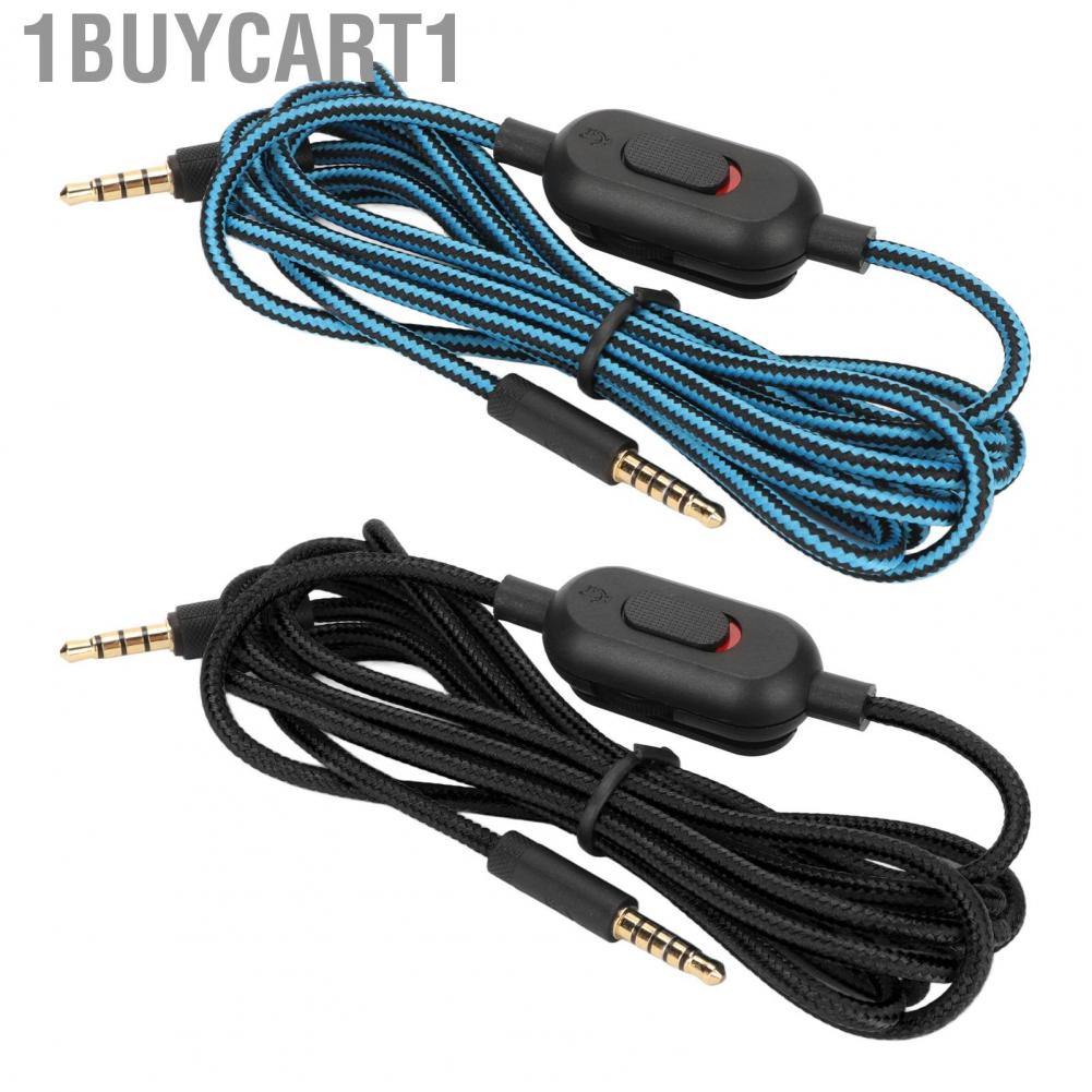 1buycart1 Cord Woven with Volume Control and Mute Switch for Logitech G Pro X G433 G233