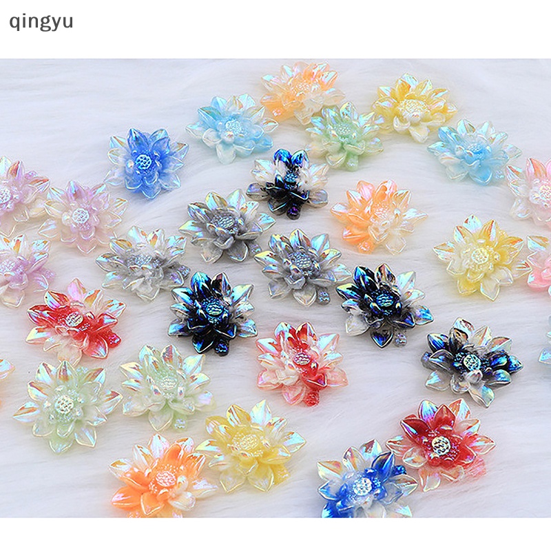 Set 5 Hoa Hướng Dương Dạ Quang Trang Trí Kẹp Tóc / Điện Thoại DIY Mới