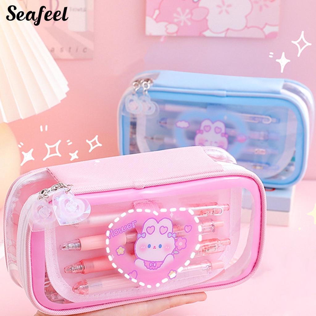 Túi Đựng Bút Chì Sức Chứa Lớn Chống Nước Chống Ẩm Có Khóa Kéo