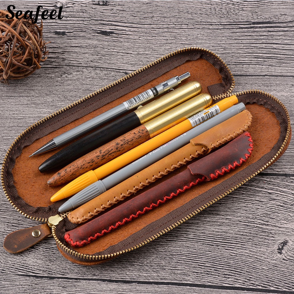 Túi Đựng Bút Chì / Cọ Trang Điểm Hình Chữ S Dung Tích Lớn Chống Bụi Bẩn Sử Dụng Hàng Ngày