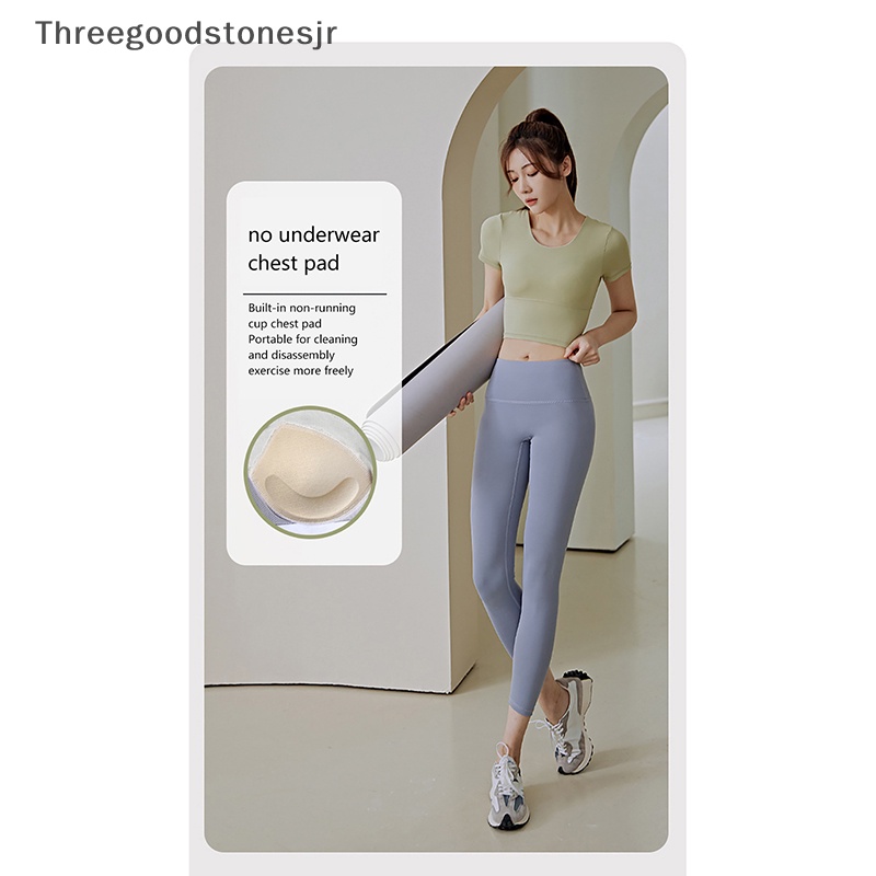 Bộ Đồ Tập Yoga / Thể Hình Gồm Áo Ngực + Quần Legging Không Đường May Dành Cho Nữ JR