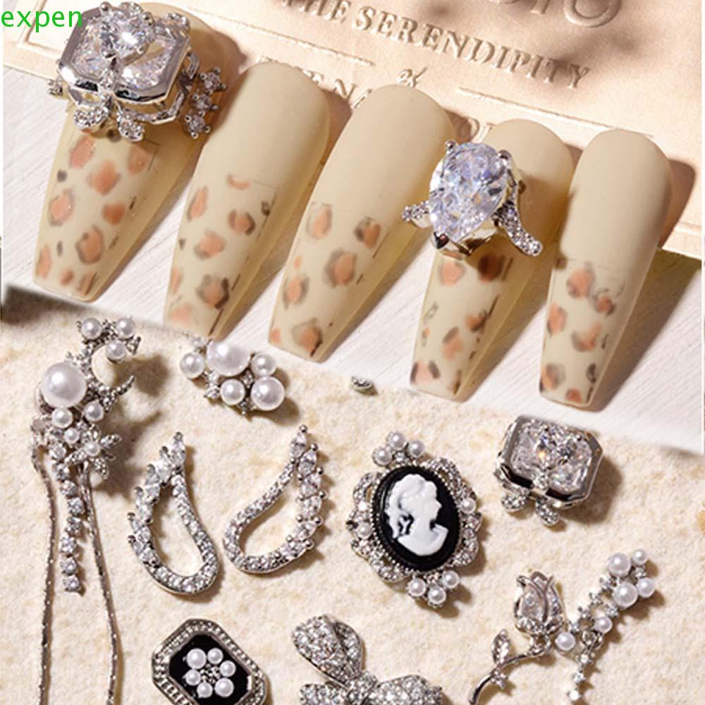 Móng Tay Giả 3D Trang Trí Nghệ ThuậtPhụ Kiện Trang Trí Móng Tay Hình Đôi Cánh Sang Trọng