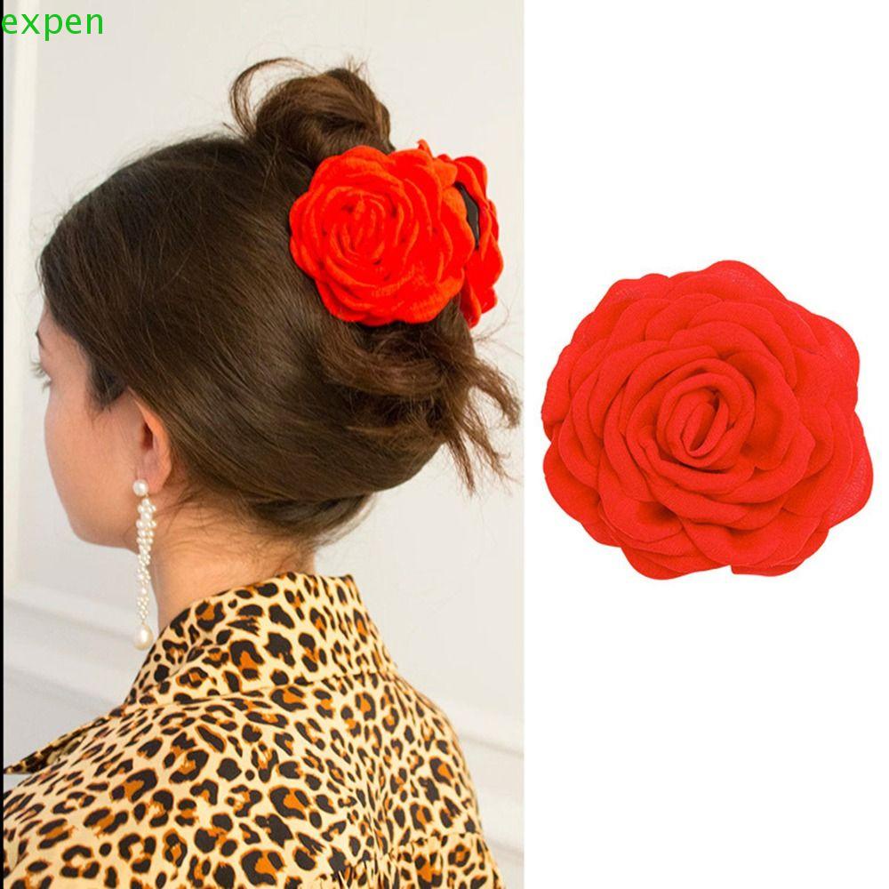 Kẹp Tóc Hoa / Cá Mập Phong Cách Hàn Quốc Ngọt Ngào Đơn Giản Cho Nữ