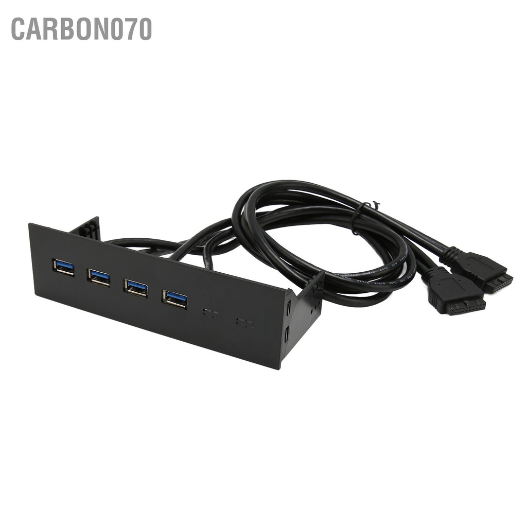 Carbon070 USB3.0 Hub Mặt Trước 5Gbps 4 Cổng Ổ Đĩa Quang 19pin Cho Vỏ Máy Tính PC 5.25 Inch