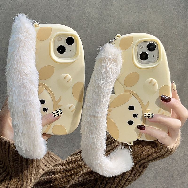 Ốp Điện Thoại Silicon Mềm Hình Mèo Đuôi Dài Cho Iphone 14 12Promax 11 / 13pro