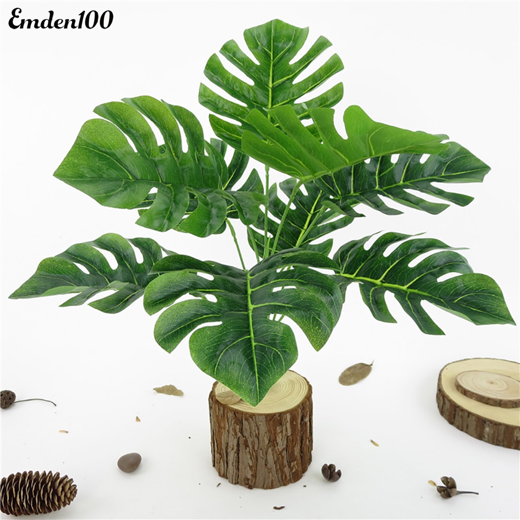 Lá Monstera Nhân Tạo Trang Trí Nội Thất