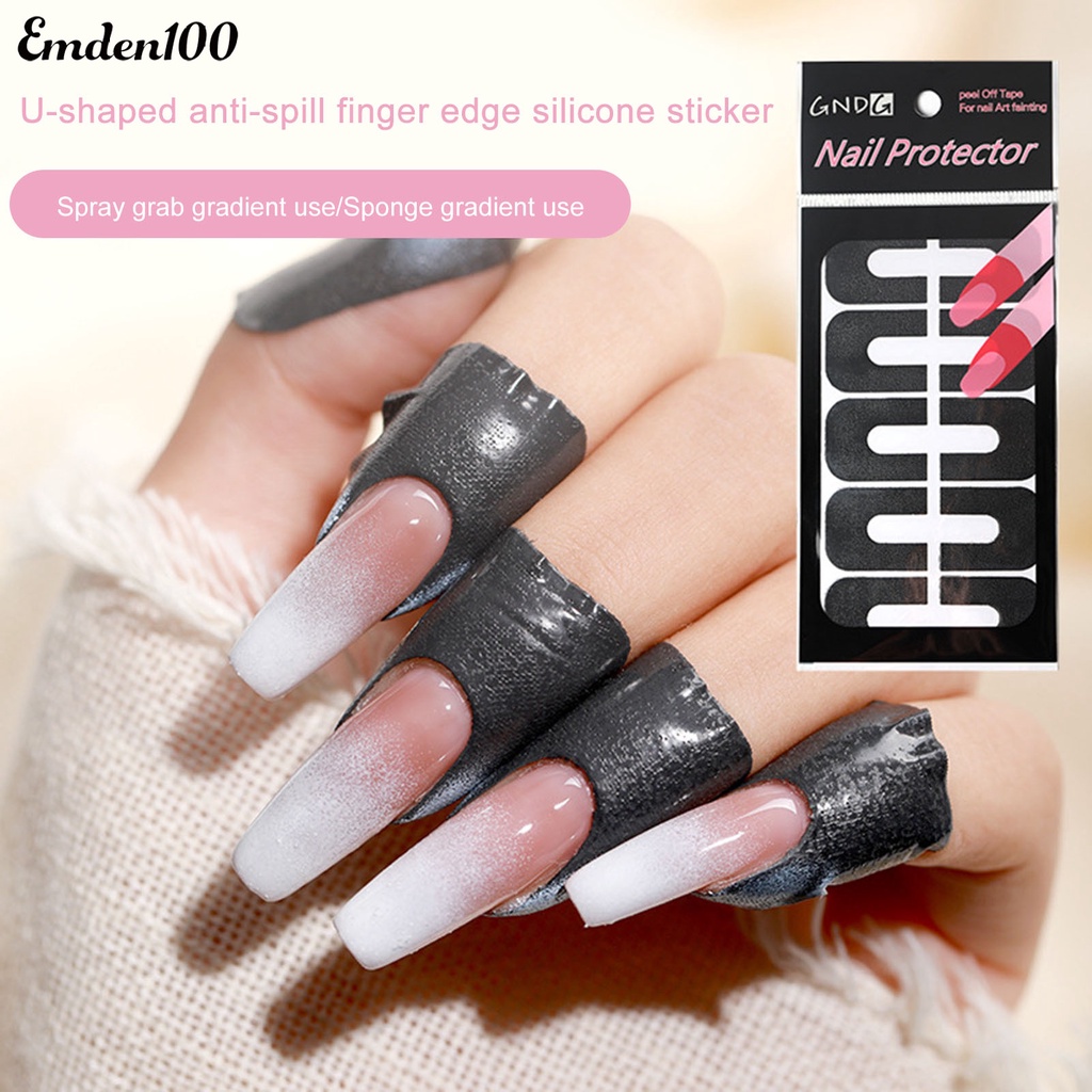 Bộ 10 Miếng Dán Ngón Tay Chống Lem Siêu Mỏng Dùng Trong Salon