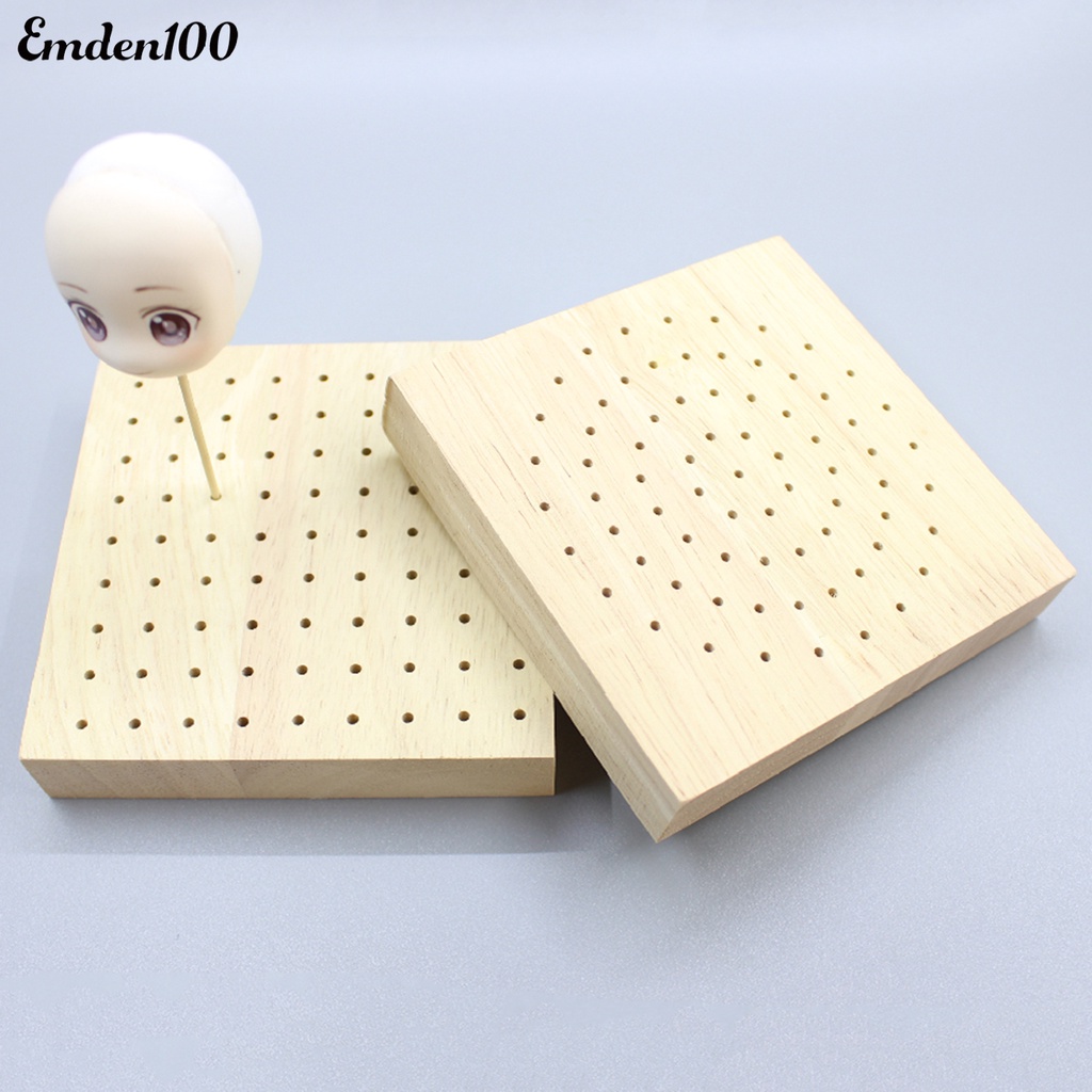 Đế Gỗ Đục Lỗ Vuông / Tròn Ổn Định Đất Sét Cho Bé