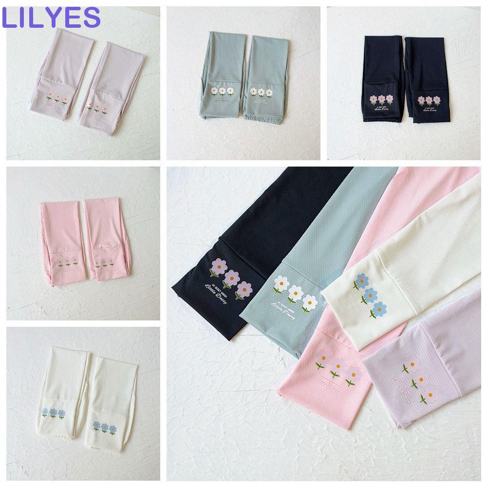 Đôi Găng Tay Dài Bằng Sợi Polyester Mỏng Chống Nắng Dáng Rộng Đơn Giản Cá Tính Dành Cho Nam Nữ