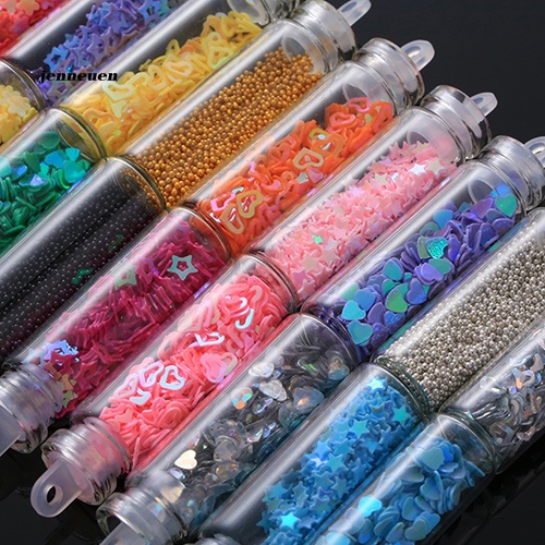 Bộ 20 Miếng Dán Trang Trí Móng Tay Hình Lọ Thủy Tinh Mini