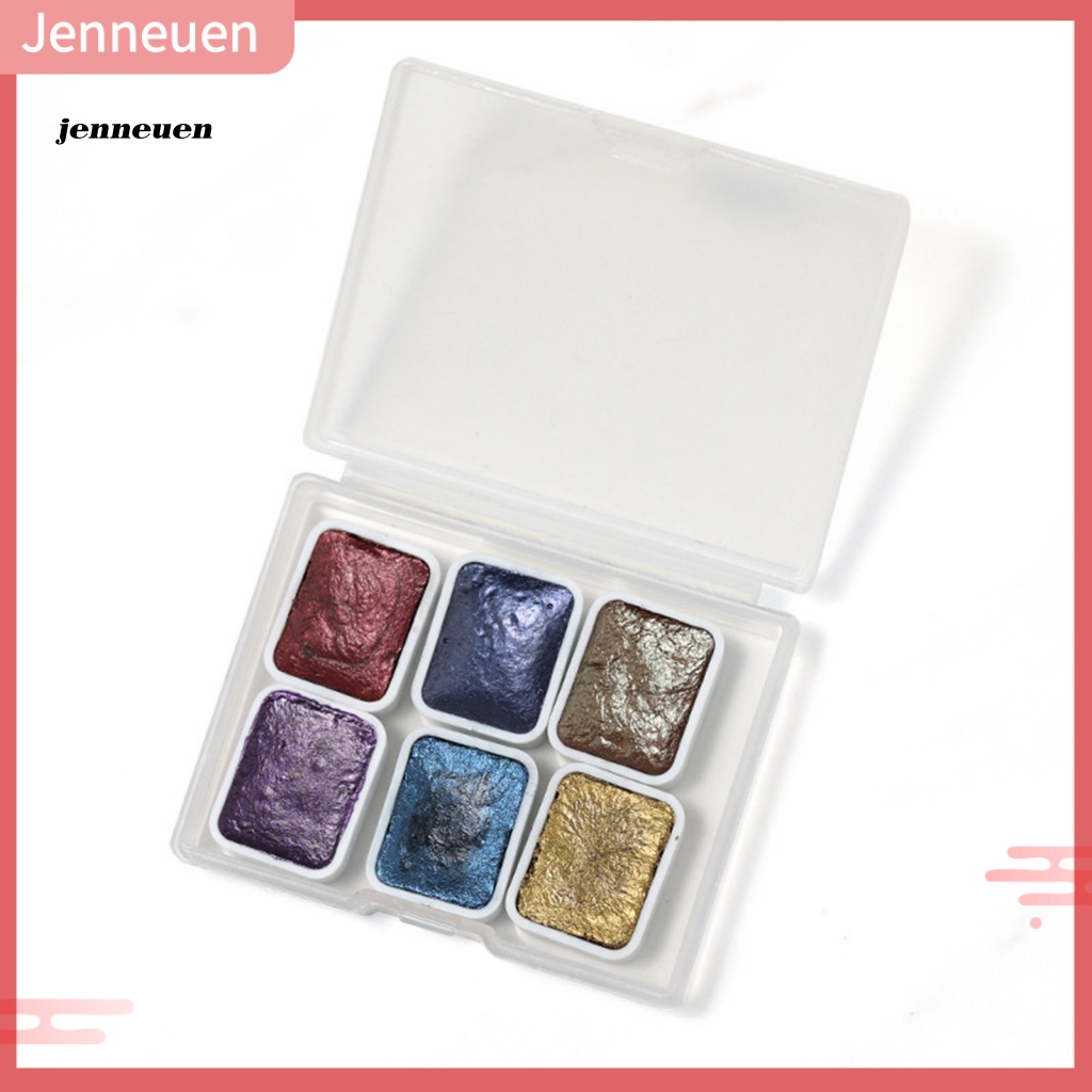 Bộ 6 Hộp Màu Trang Trí Móng Tay Nghệ Thuật